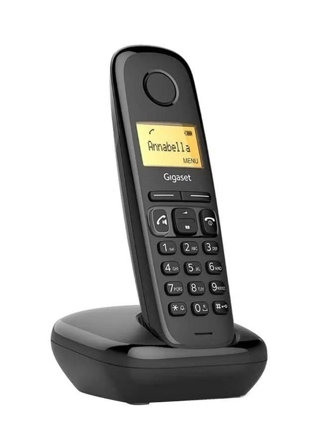 Gigaset AD100 Cordless Landline Phone with Call Block Function - Black