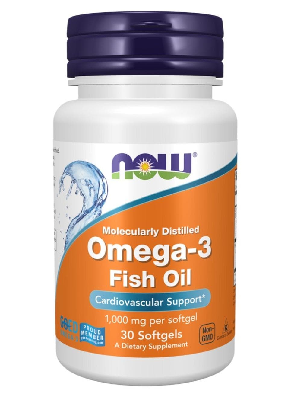 Omega3 1000Mg Fish Oil Molecularly Distilled 30 Softgels
