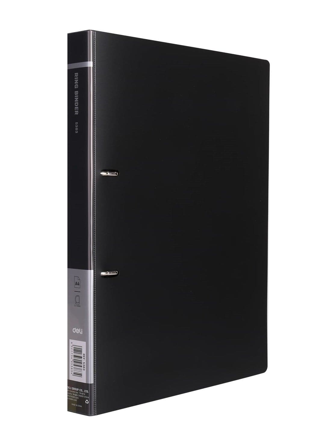 Double Ring File Folder Black