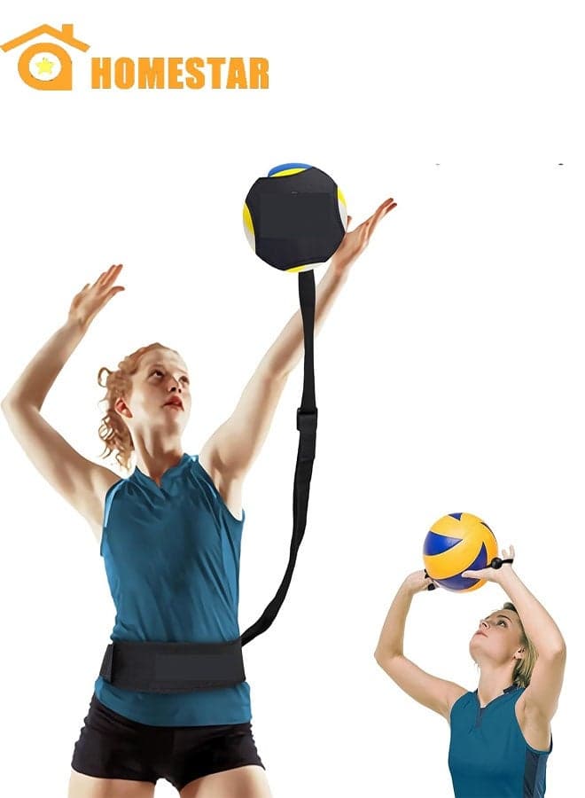 Volleyball Training Equipment, Solo Volleyball Trainer to Practice Serving, Setting and Spiking, Volleyball Rebounder Trainer for Beginners and Pro, Perfect Volleyball Gift