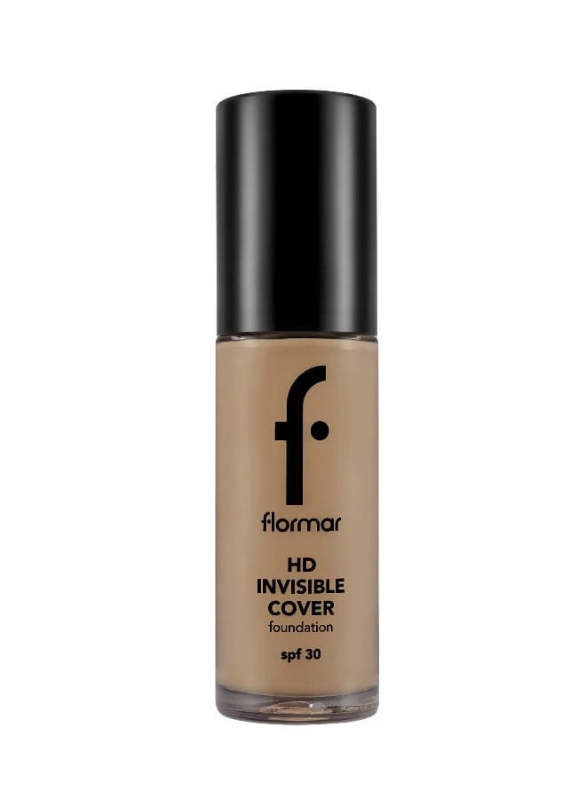 HD Invisible Cover Foundation – 120 Honey – Lightweight Foundation, Natural Luminous Finish, Medium Coverage Look, SPF 30
