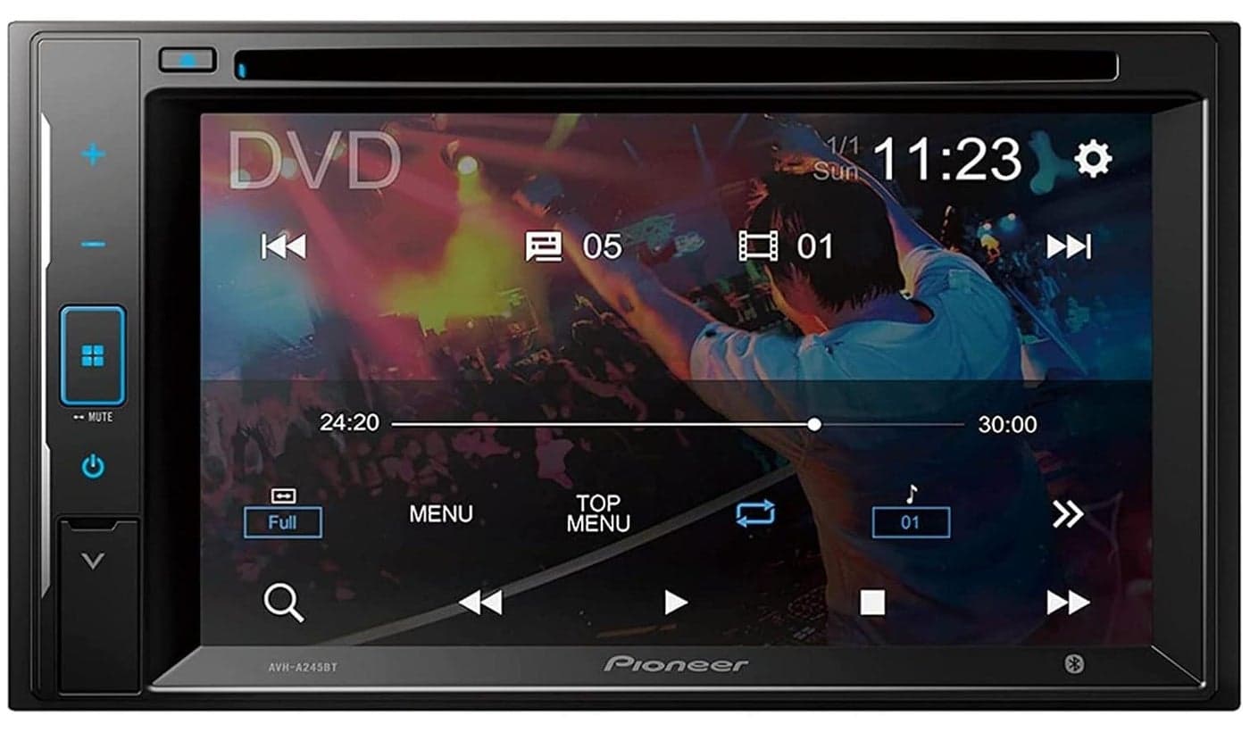 Car screen DMH-G225BT in-Dash Double-DIN Digital Media AV Receiver with 6.2" WVGA Touchscreen Display