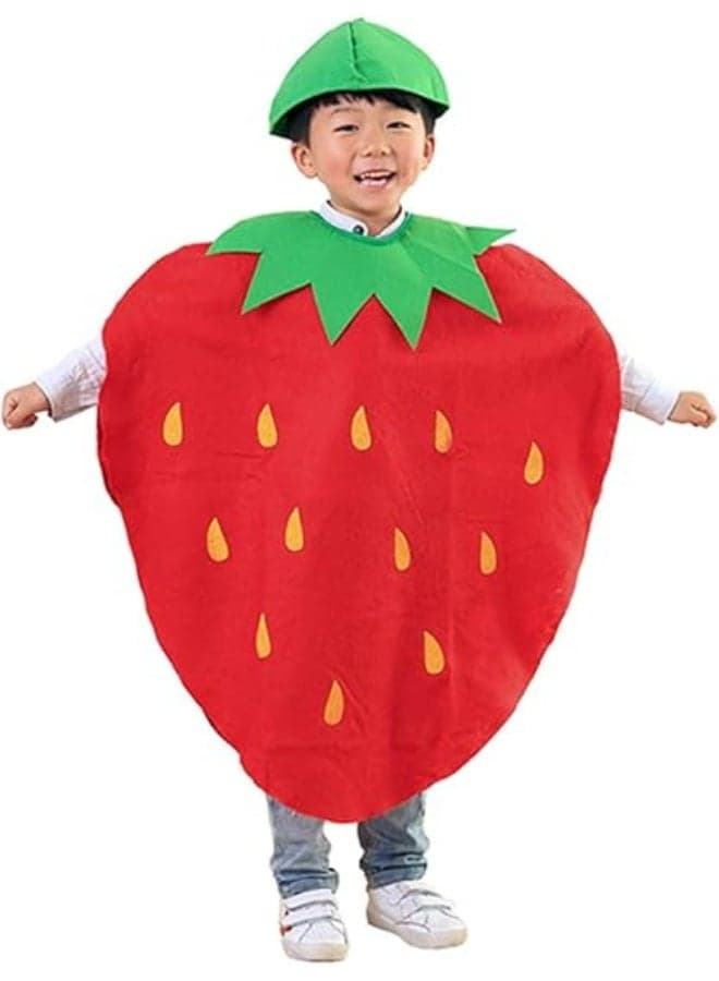 Unisex Halloween Costume Dress Set Fruits Costume Suit with Hat