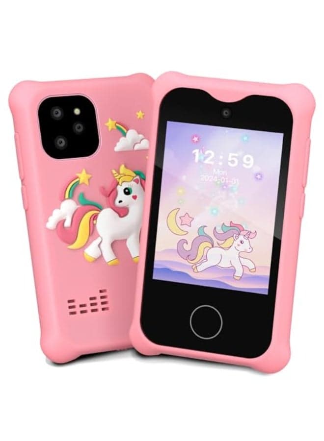 Kids Smart Phone Toys Cell Phone for Boys Girls Toddlers Baby Childrens 3-8 Years Old with Camera Touchscreen for Birthday