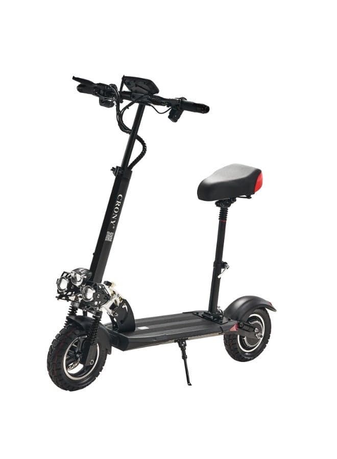 V10 Big Display Adult E-Scooter,1200W Brushless Motor, 48V/12AH Battery, 120kg heavy duty load, Foldable Off-Road with Dual Suspension Electric Scooter, Disc Brakes safety-certified teens e-bike, 10” All-Terrain Tires, Triple LED Headlights & Base Lights, Aluminum Alloy Frame, Portable Heavy-Duty Commuter High-Speed for Urban Mobility, Long-Range Foldable skateboard for teenager, last-mile commuter, Black