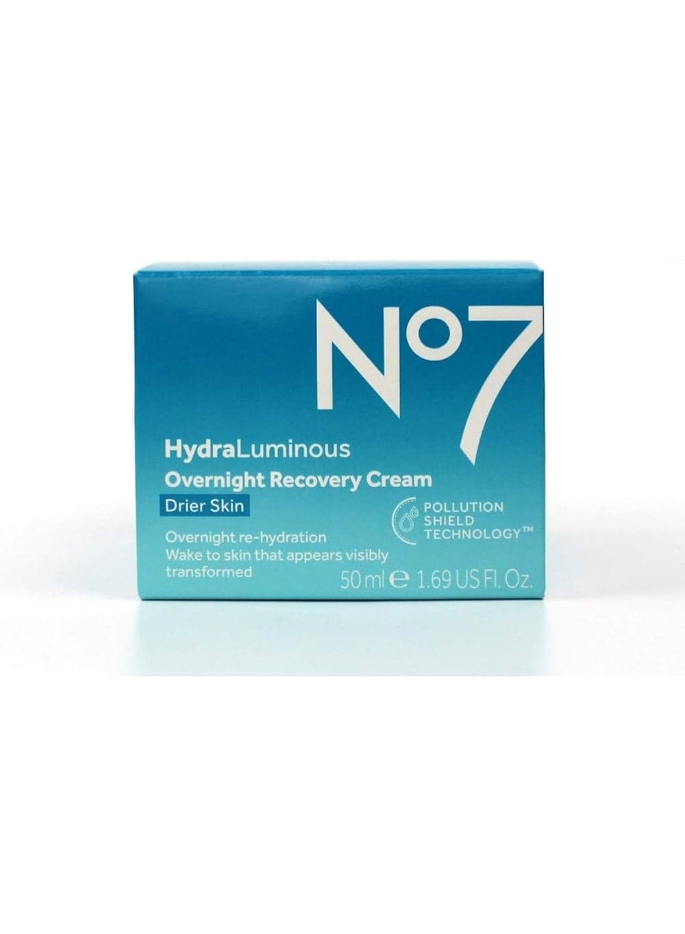 No7 HydraLuminous Overnight Recovery Cream Drier Skin - 50ml