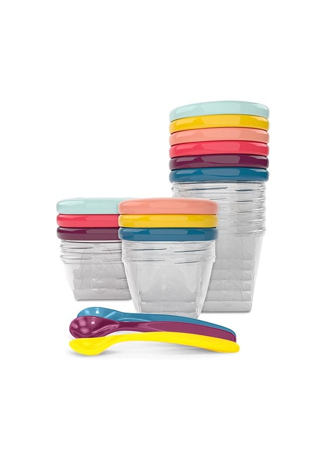 Babybols Multi Set With 3 Spoons, Airtight Food Storage Containers, Bpa - Free, Leak Proof 2400 Ml