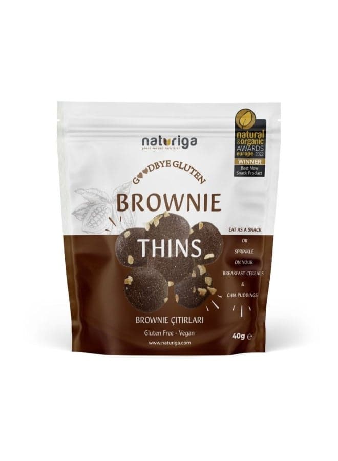 Naturiga Gluten Free Brownie Thins (40 Gr)