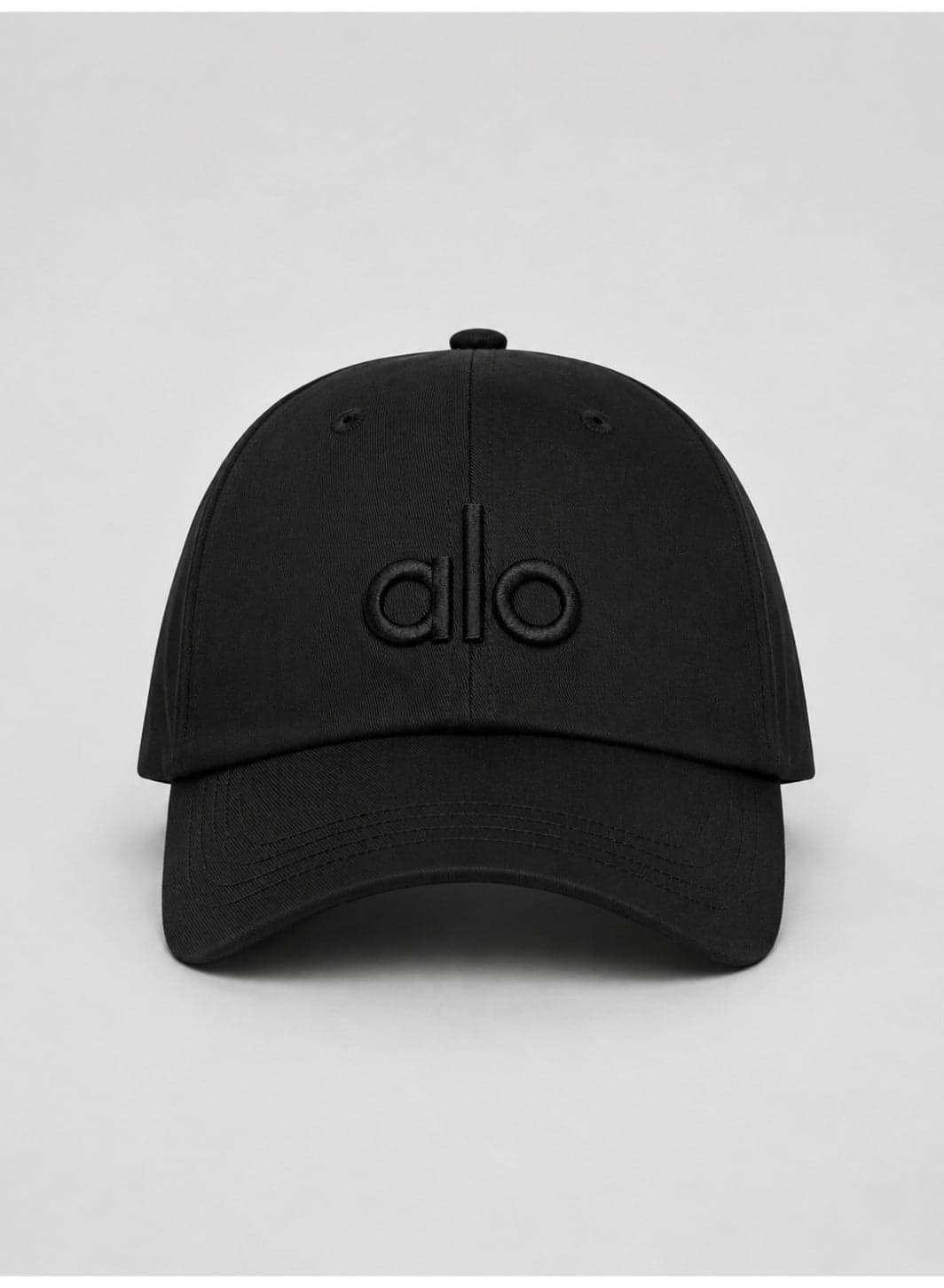 Alo Yoga Premium Unisex Adjustable Baseball Cap – Lightweight Breathable Casual Sports Hat for Men & Women, Minimal Streetwear Style, Curved Visor Black Cap
