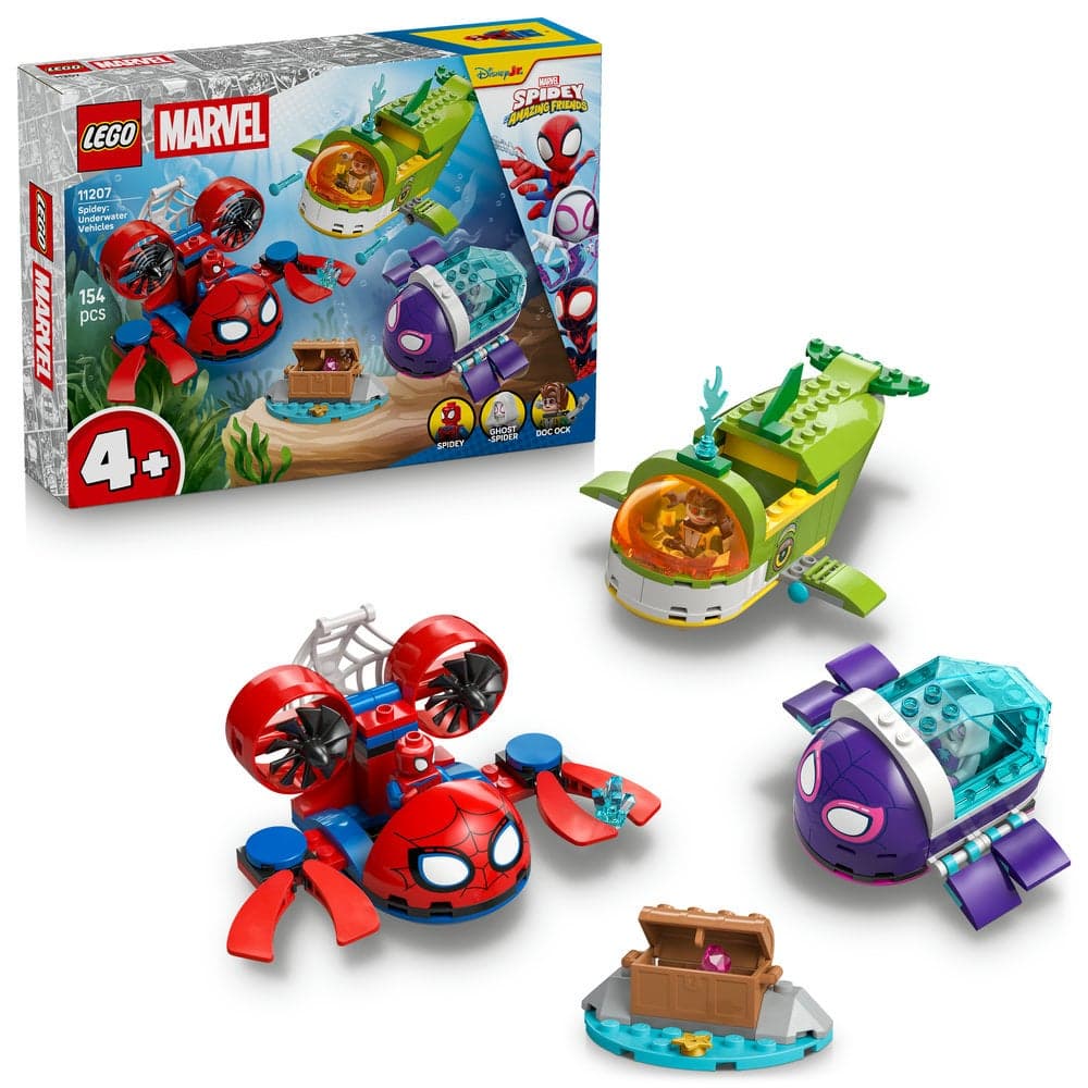 Marvel Spidey: Underwater Vehicles Building Toy 11207 (Age 4+, 154 Pieces)