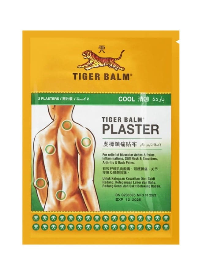 Balm Plaster Cool Large | Muscle Pain Relief and Relief From General Aches, Strains and Contusions | For Back and Shoulder Blades | 10cm x 14cm