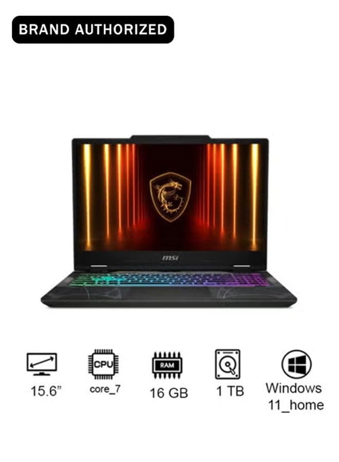 Cyborg Laptop With 15.6-Inch Full HD Display,Core 7 240H Processor/16GB RAM/1TB SSD/NVIDIA® GeForce RTX 5050 Graphics/Windows 11 Home Translucent Black