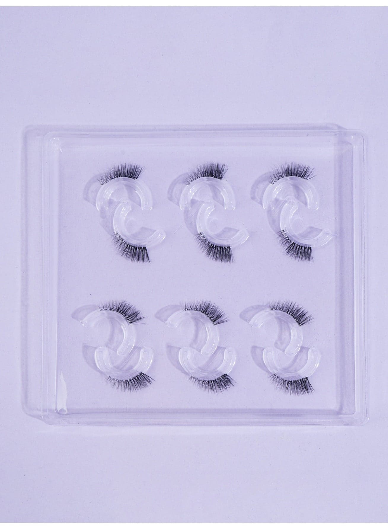 3D Artificial Lashes Fluffy and Soft Lash False Eyelashes Cat Eye Wispy Faux Mink Lashes Pack Fluffy Short Natural Fake Lashes 6 Pairs