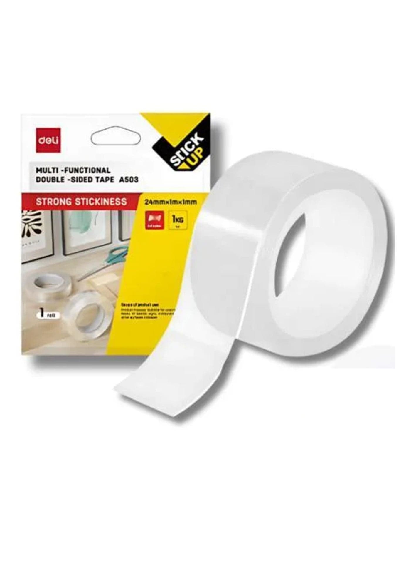 Multi Functional Double Sided Nano Tape 24mmx1mx1mm Size