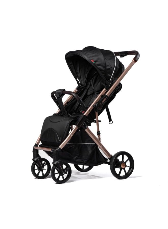 Cullar Premium Baby Stroller – Lightweight, Compact, Ergonomic Reclining Seat, Smooth Suspension, One-Hand Fold, Adjustable Sunshade, Large Storage Basket, Parent-Friendly Features & Comfort
