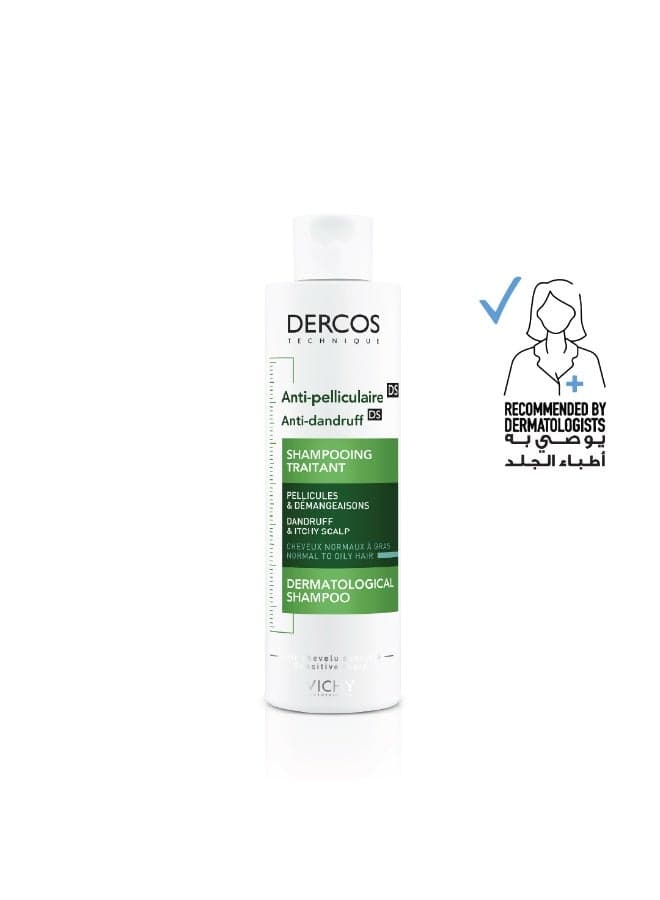 Dercos Anti Dandruff Shampoo For Normal To Oily Hair For Men & Women 200ml