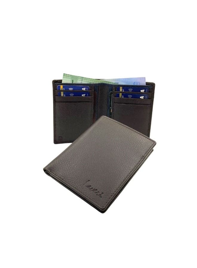 Laveri Genuine Leather Designer Wallet With RFID Protection Brown