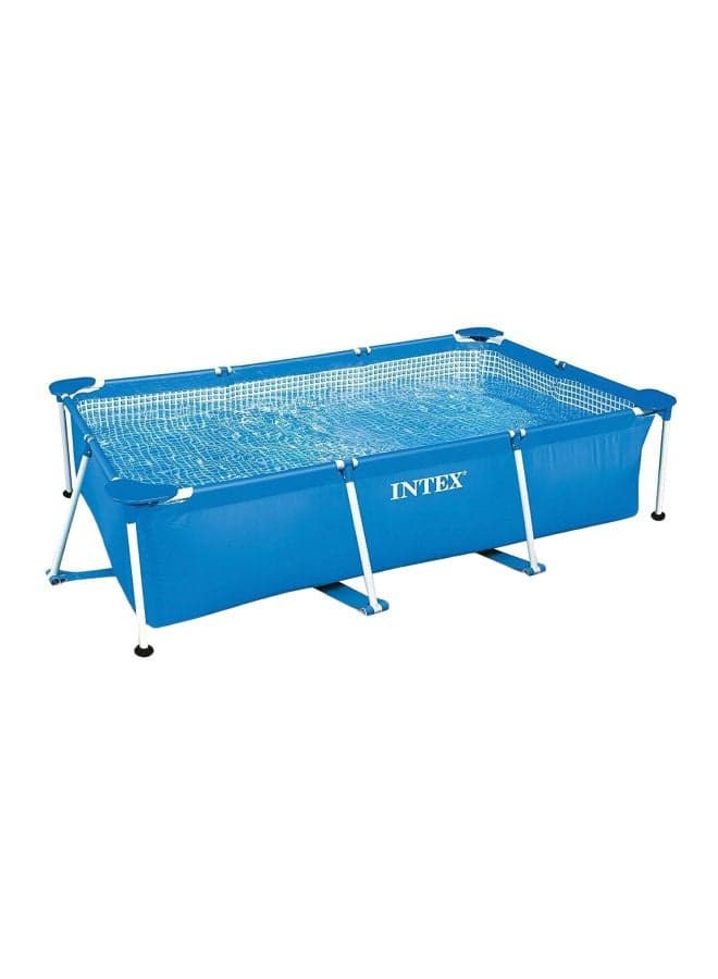 Rectangular Frame Pool 450x220x84cm – Large Family Above Ground Swimming Pool, Heavy Duty Steel Frame & Durable PVC (Ages 6+)