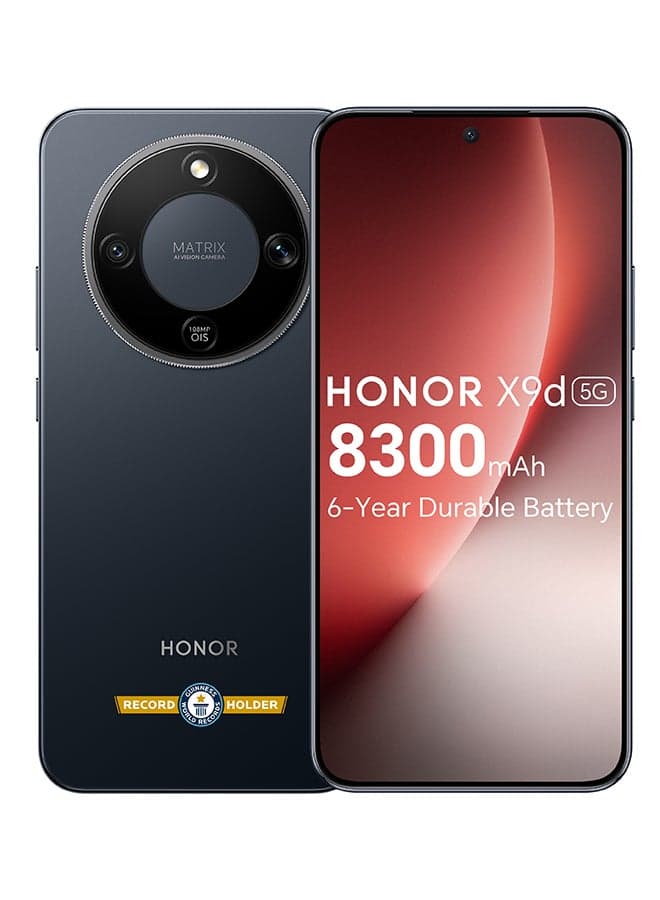 X9d 5G ثنائي الشريحة 8 جيجابايت رام 256 جيجابايت أسود منتصف الليل - النسخة الشرق أوسطية