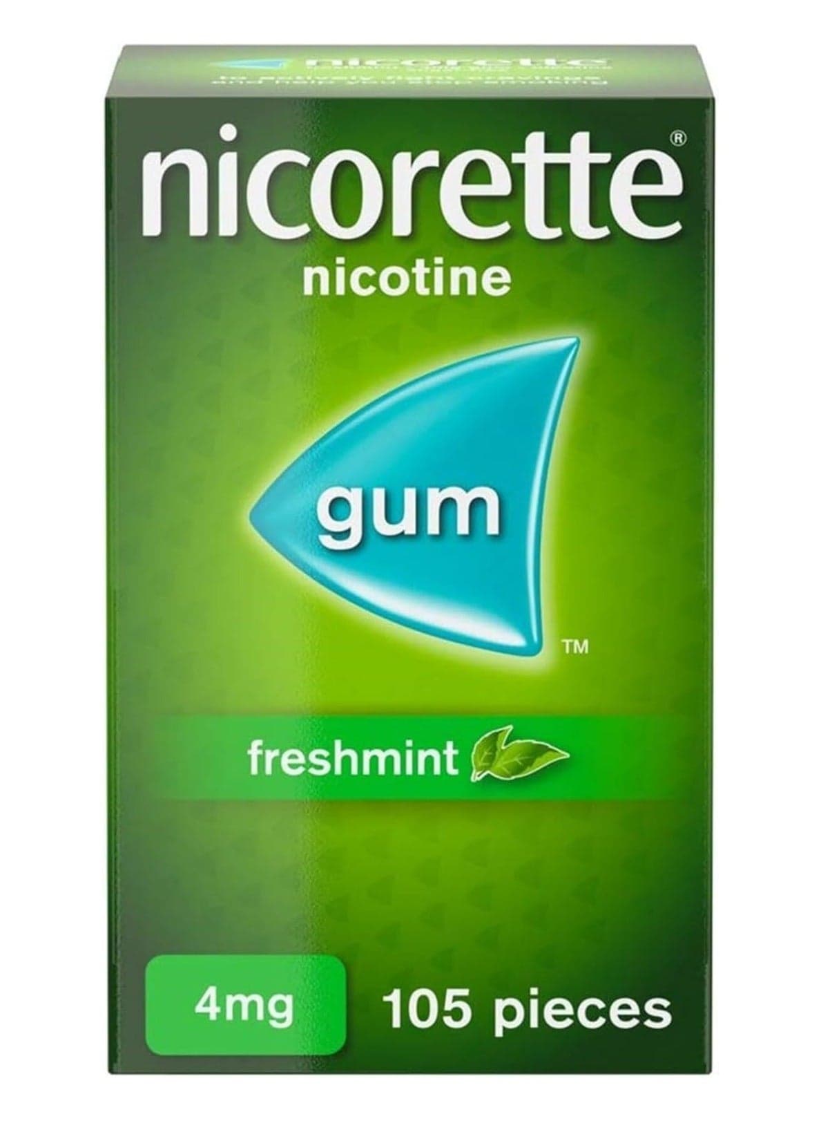 Nicorette - Freshmint Flavour Chewing Gum - 4 mg - 105 pcs
