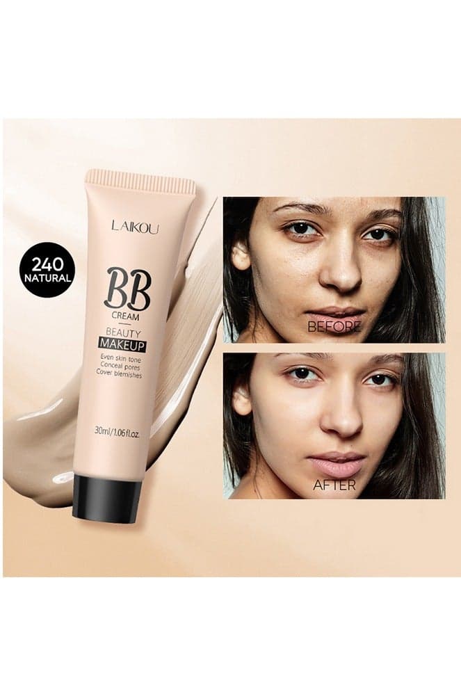 Facial Concealer BB Cream, Matte Oil Control Hydrating Long-lasting Concealer Beauty Makeup Cosmetic Liquid Concealer (#240 Natural)