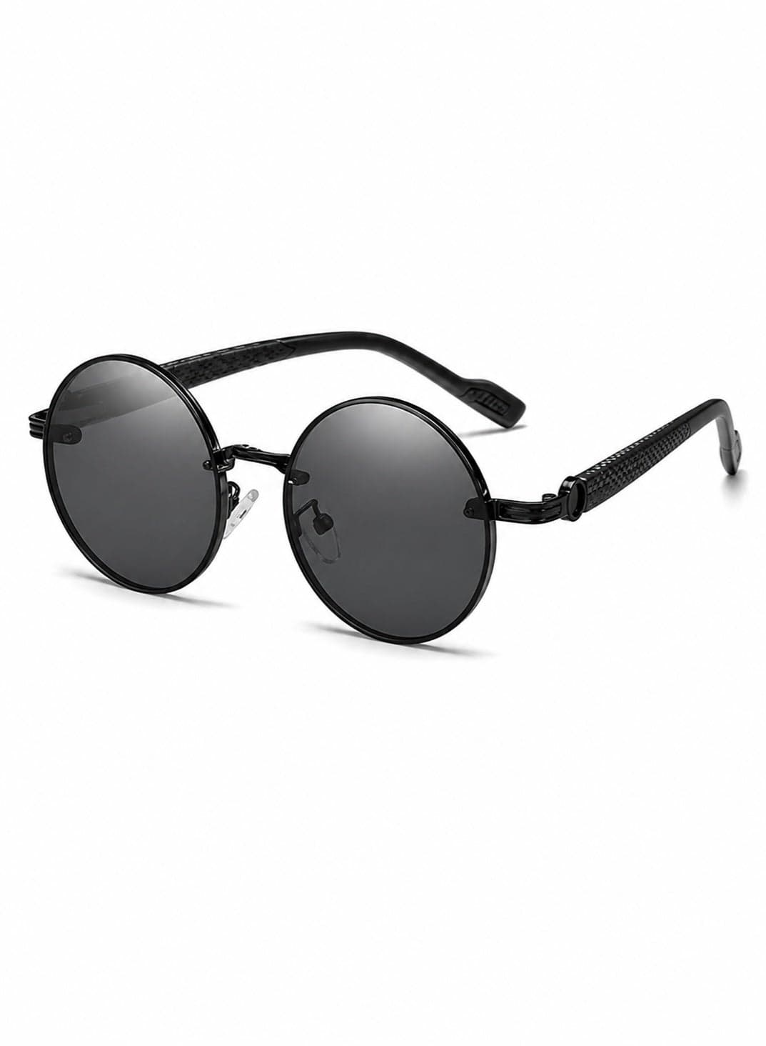 UV400 Protection Sunglasses for Men and Women, Metal Round Frame with Mirror Polarized Lenses, for Driving, Outdoor Sports and Daily Use