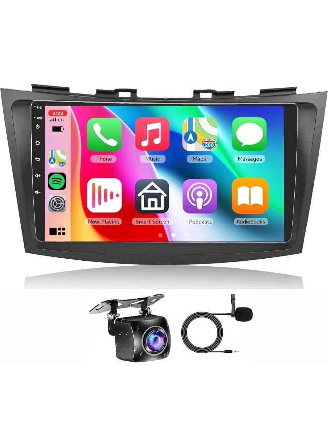 Fit Suzuki Swift Car Stereo Swift Android Screen 2011-2017 With Apple CarPlay Android Auto Wireless WiFi DSP FM&AM BT AHD Camera Included Fast Interface (2+32GB Carplay 4CORE)