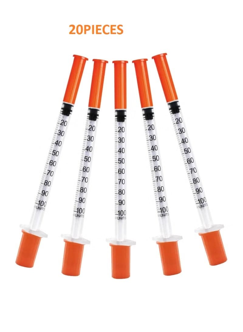 1 ml 30Gx1/2 6mm Insulin Syringe Individual Pack 20s