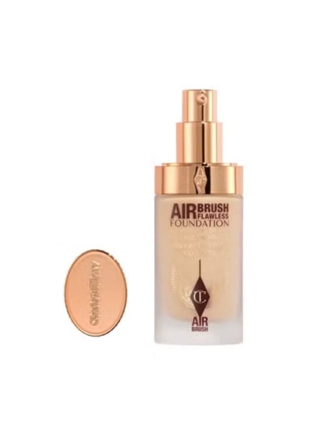 Charlotte Tilbury Airbrush Flawless Foundation – 4 Neutral | Full Coverage Natural Matte Finish