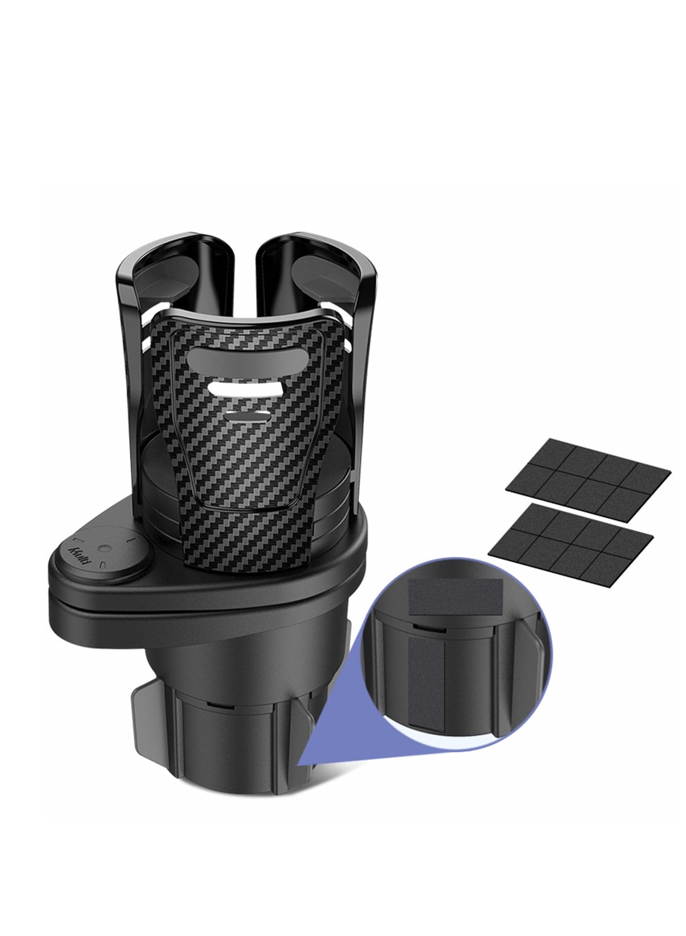 NOVOLAN Car Cup Holder Expander Adapter, Vehicle Mounted Water Cup Drink Holder Universal Car Cup Holder, 2 in 1 Multifunctional Car Drink Holder with a 360° Rotating Adjustable Base