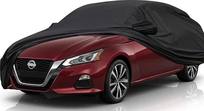 7 Layers Car Cover Custom Fit for Nissan Altima (2002-2024) Waterproof All Weather for Automobiles, Outdoor Full Cover Rain Sun UV Protection.Black