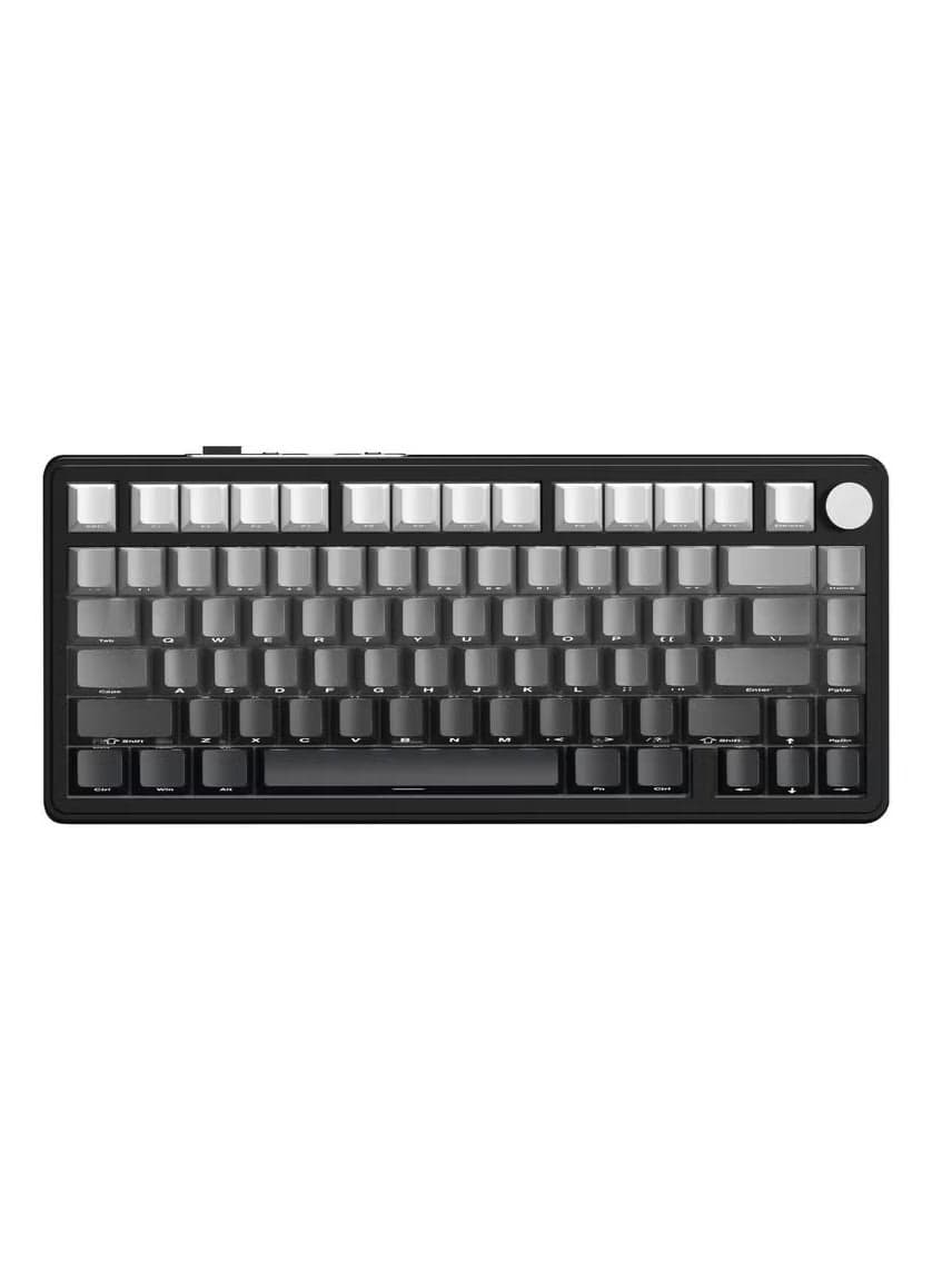 X85 Tri-mode Gasket 75% Mechanical Keyboard with CNC Knob, 5-Layer Padding, Hot Swappable, RGB Backlight