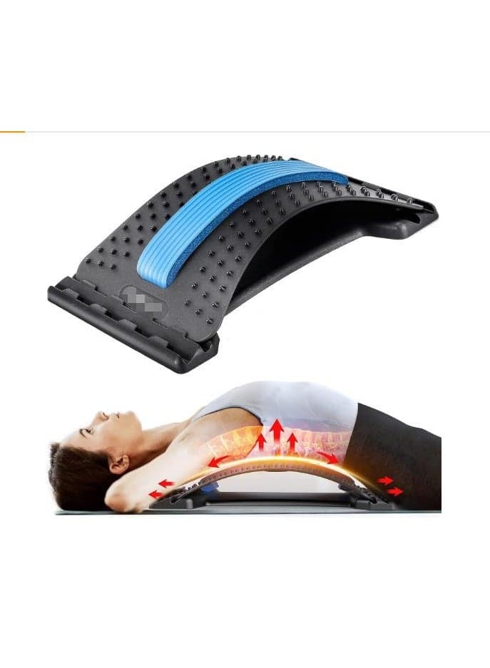 Back Stretcher For Lower Back Pain Relief 3 Level Adjustable Lumbar Back Cracker Board