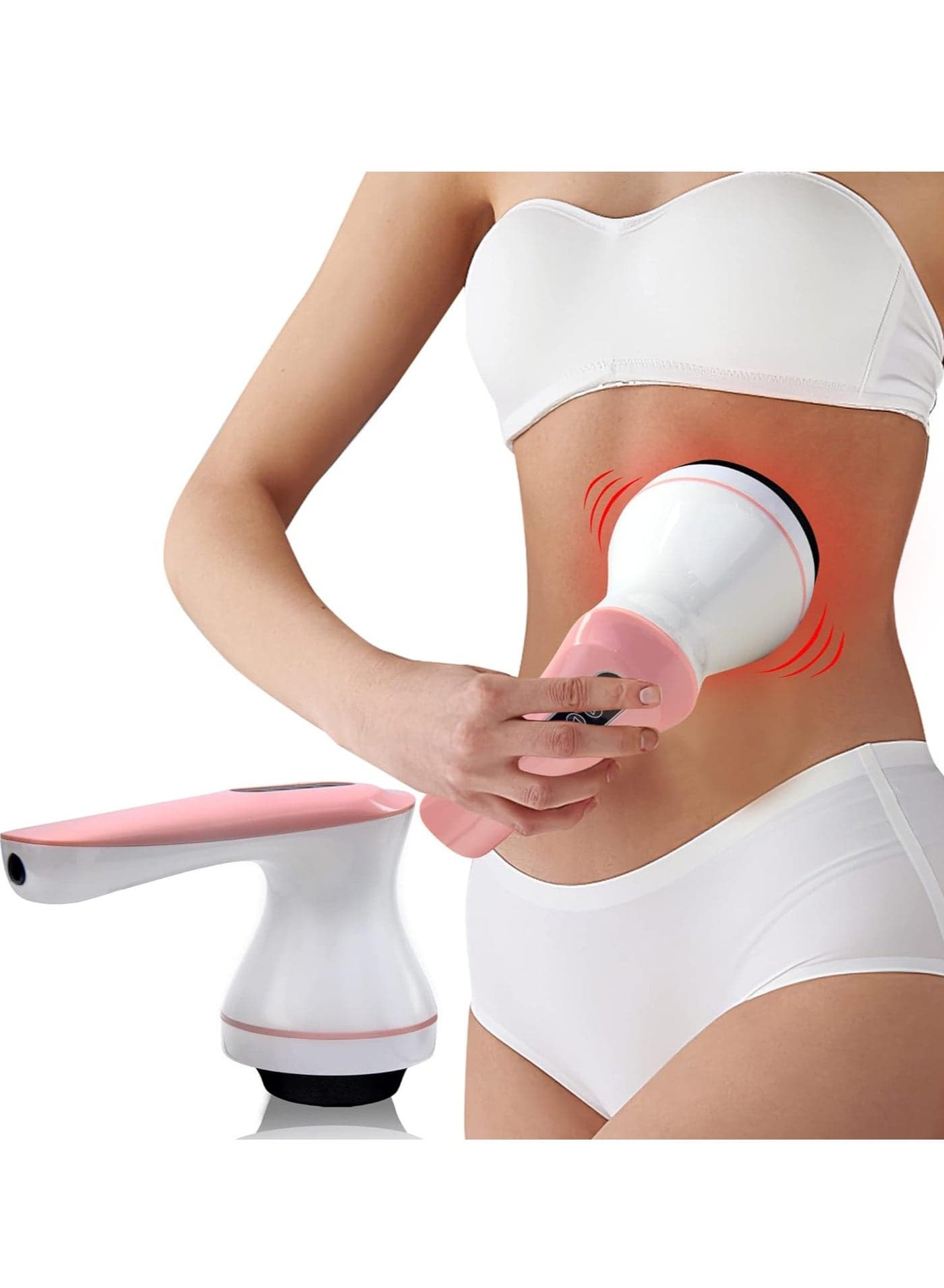 Cellulite Massager Cordless Handheld Full Body Sculpting Machine Vibrating Heated Lymphatic Massage with 6 Modes