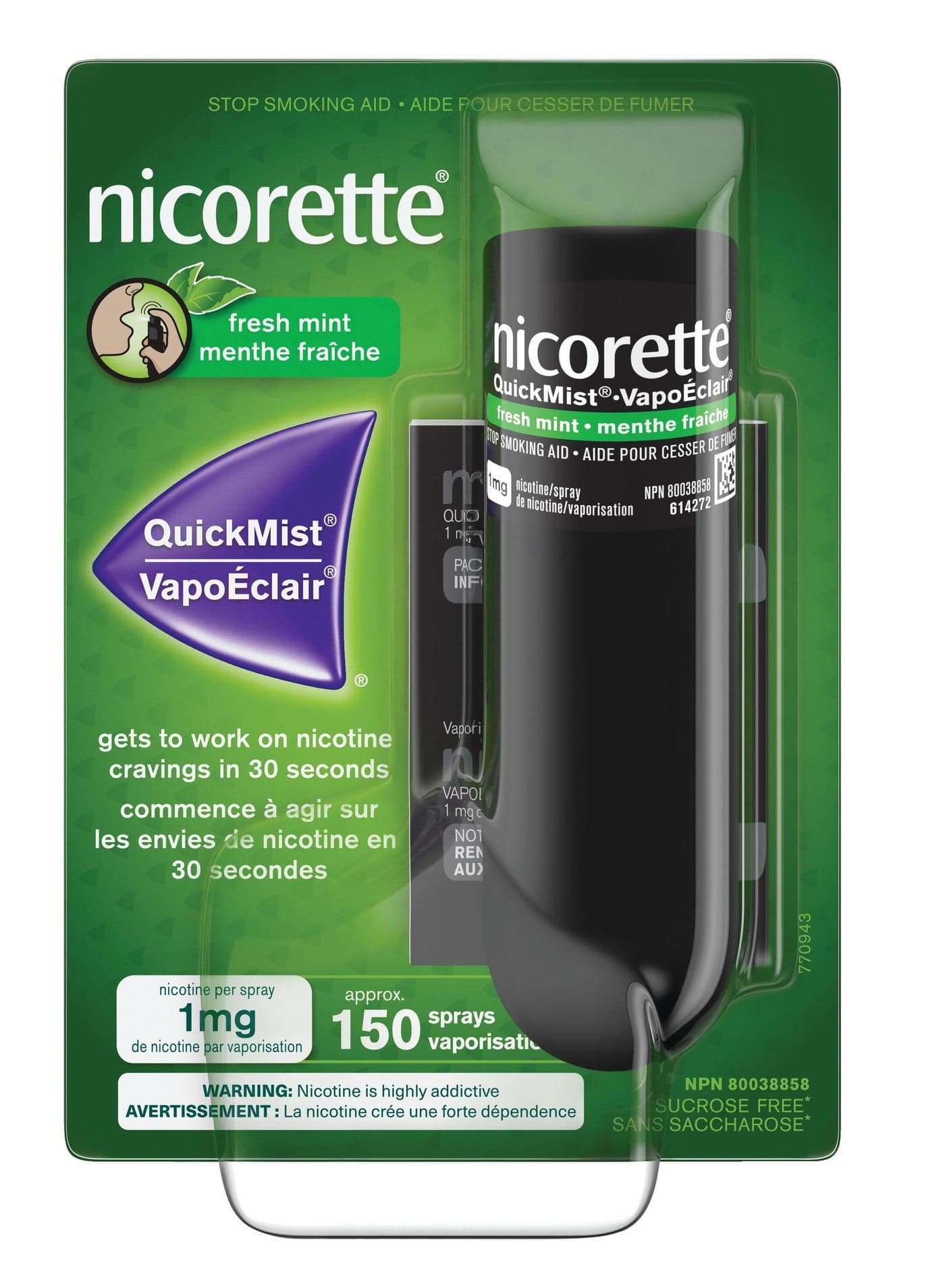 NICORETTE Freshmint QUICKMIST SPRAY 1mg 150 Sprays