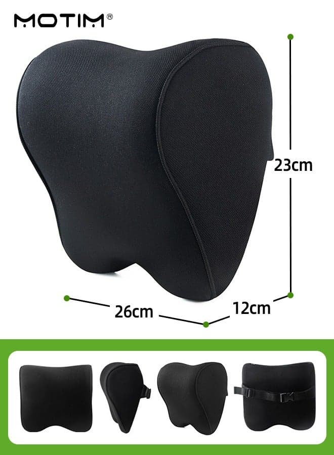 Car Neck Pillow, Car Headrest Pillow, Ergonomic Design Memory Foam Cushion for Neck Support, Ideal Head Neck Pain Relief for Driving Office and Gaming Chair