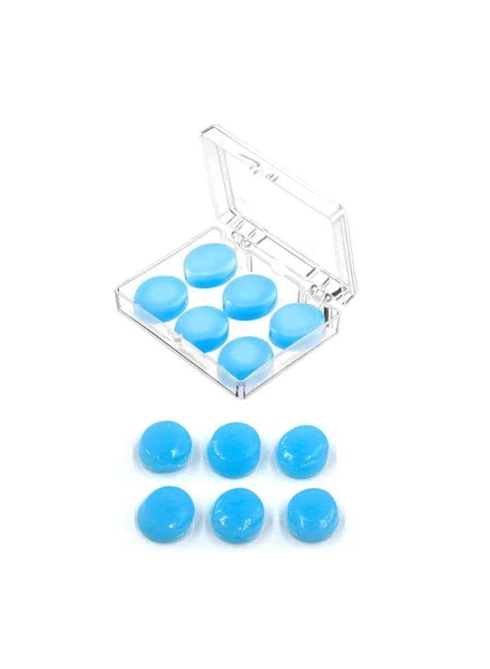 3 Pairs Gel Ear Plugs Reusable Silicone Earplugs Waterproof Moldable Swimming Earplugs Noise Cancelling Ear Plugs for Adults Ear Plugs for Swimming Sleeping Snoring Studying