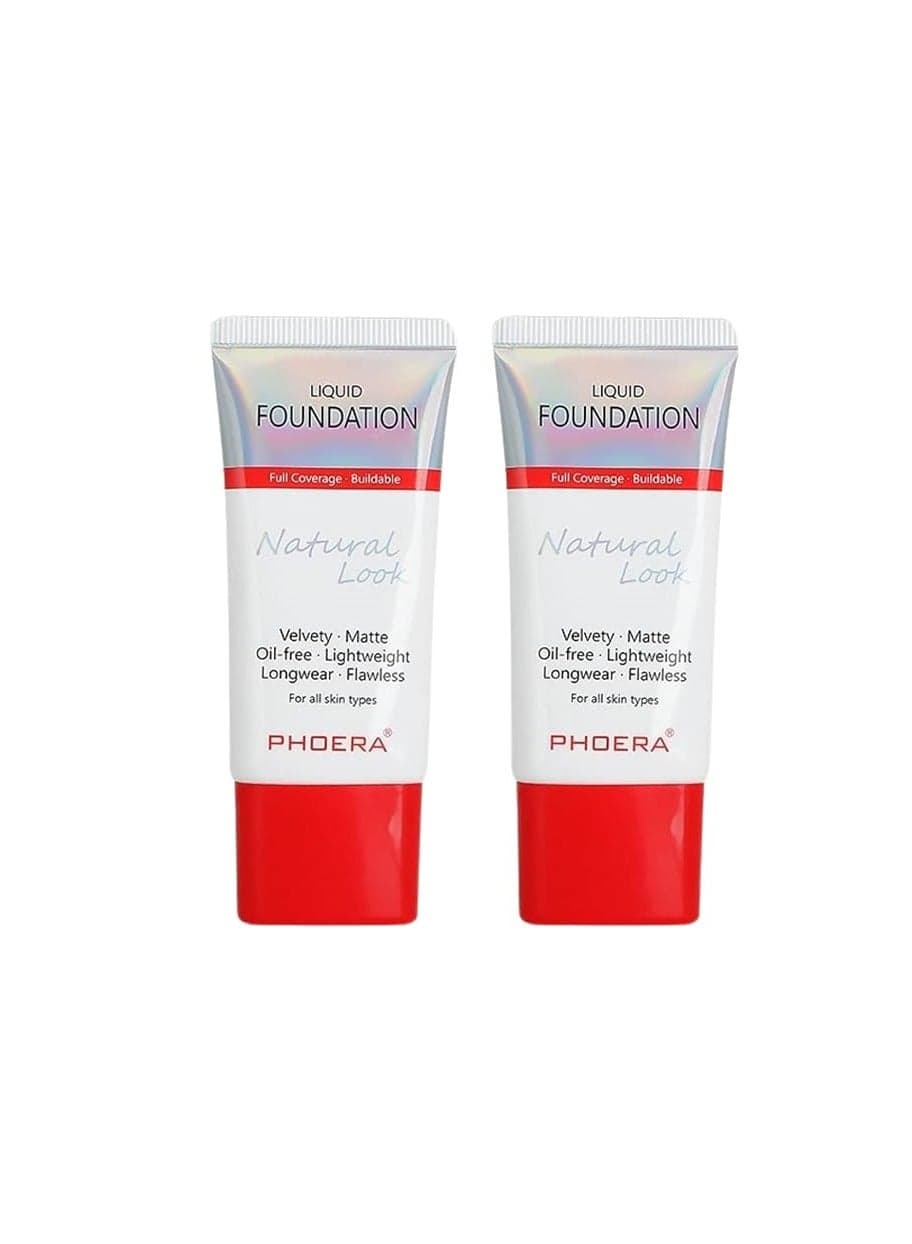Liquid Foundation Natural Look 30ML 104 Buff Beige 2 Pack