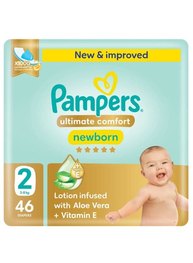 Premium Care Taped Diapers Size 2 Mid Pack 46 Count