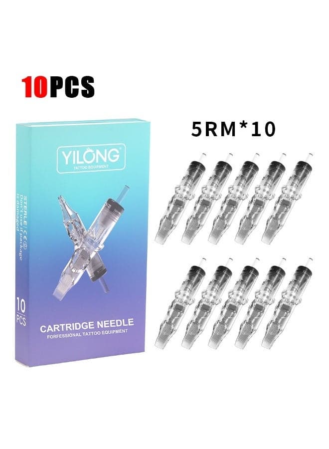 Tattoo Needle Set -10 pieces, disposable film tattoo needles, suitable for tattoo guns