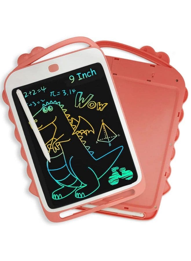 Wembley LCD Writing Pad/Tab | Writing, Drawing, Reusable, Portable Pad with Colorful Letters | 9 Inch Graphic Tablet (Assorted Dinosaur)