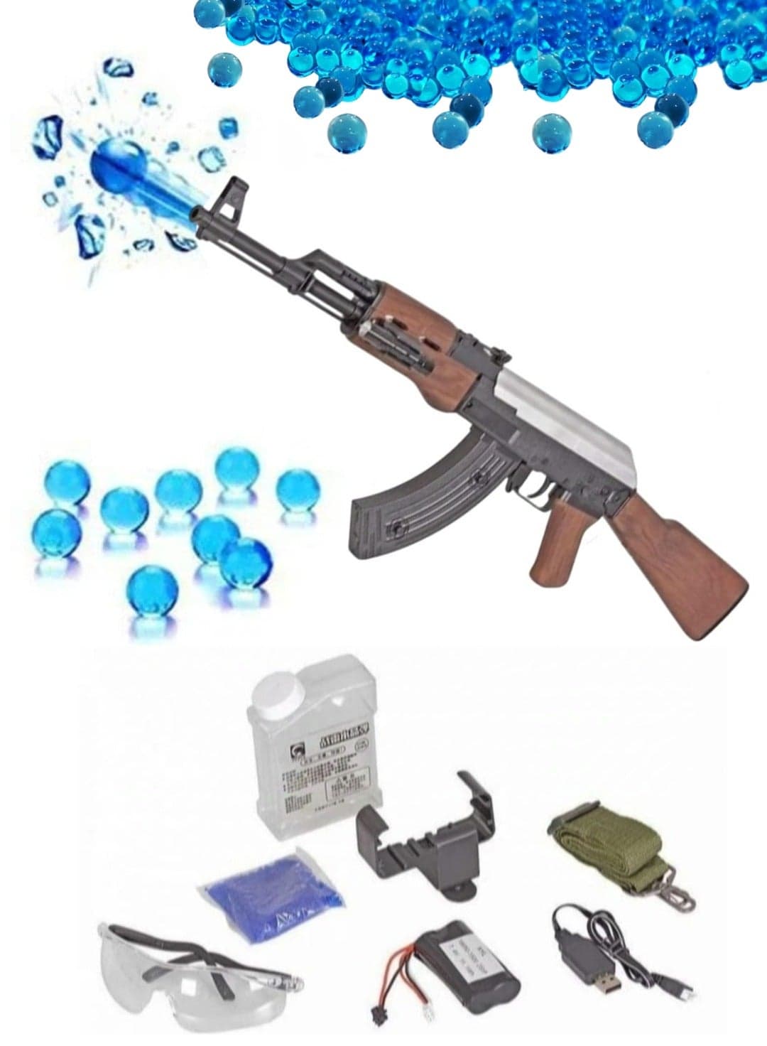Electric gel Ball Blaster AK47 Blaster Toy