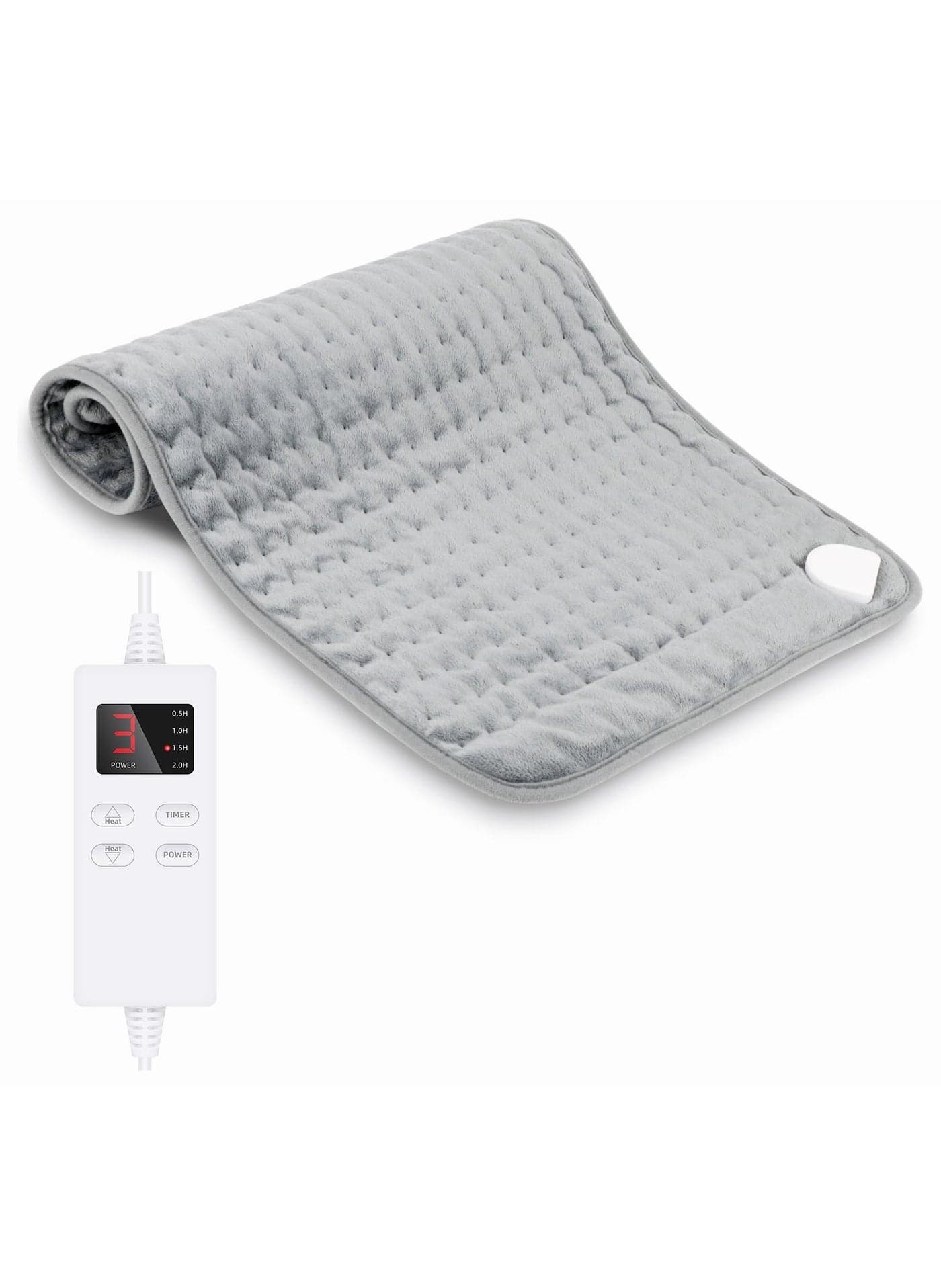 Heating Pad Electric for Pain Relief of Back Neck and Shoulder 6 Electric Temperature Options 4 Temperature Settings Auto Shut Off (15.9 x 29.1 inches Heated Pad)