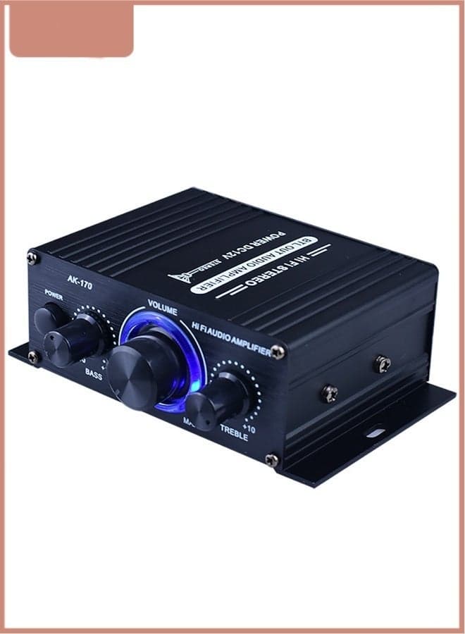 Mini Amplifier HiFi Car Stereo Music Receiver Power Amplifier