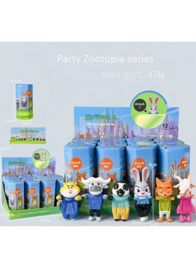 Zootopia Toy,Judy Hopps,Nick Wilde,Rabbit and Fox,Animal plush toy,lovely doll,Toy for children,Gift for children,Sonny Angel Mini Figures Single (Single blind box)(High Quality Version)