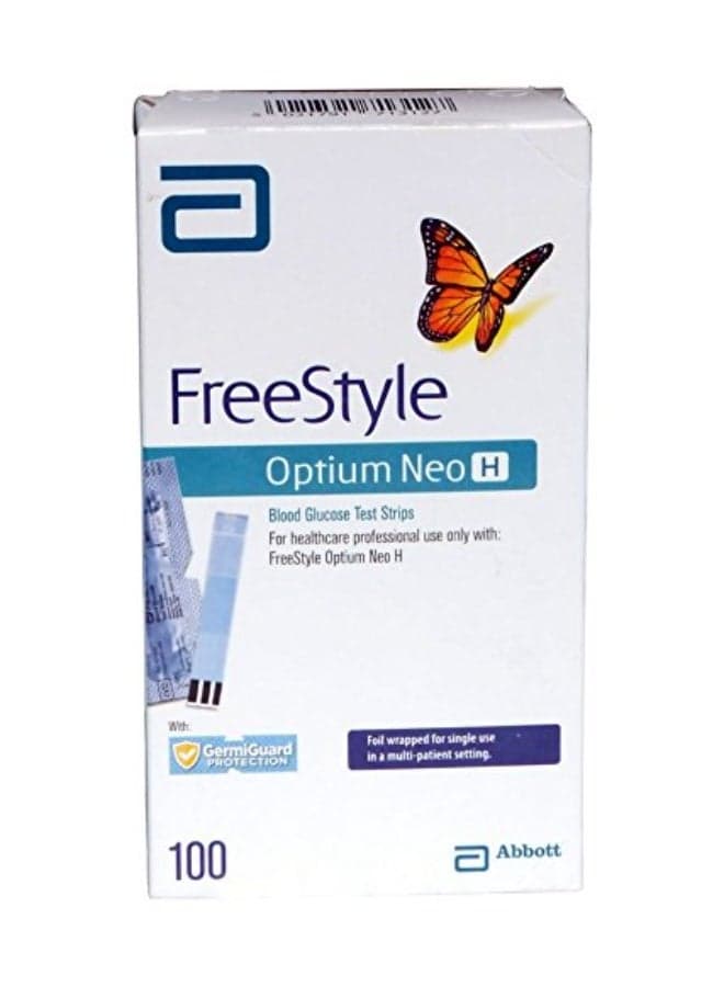 Abbott Freestyle Optium Neo H Blood Glucose 100 Test Strips