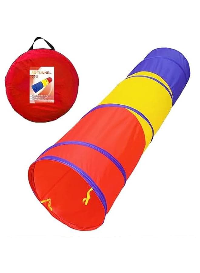Kids Play Tunnel Tent for Toddlers, Colorful Pop Up Crawl Tunnel Toy Tent for Baby Infant Children or Dog Cat Pets, Collapsible Gift Boy and Girl Play Tunnel Indoor and Outdoor Games