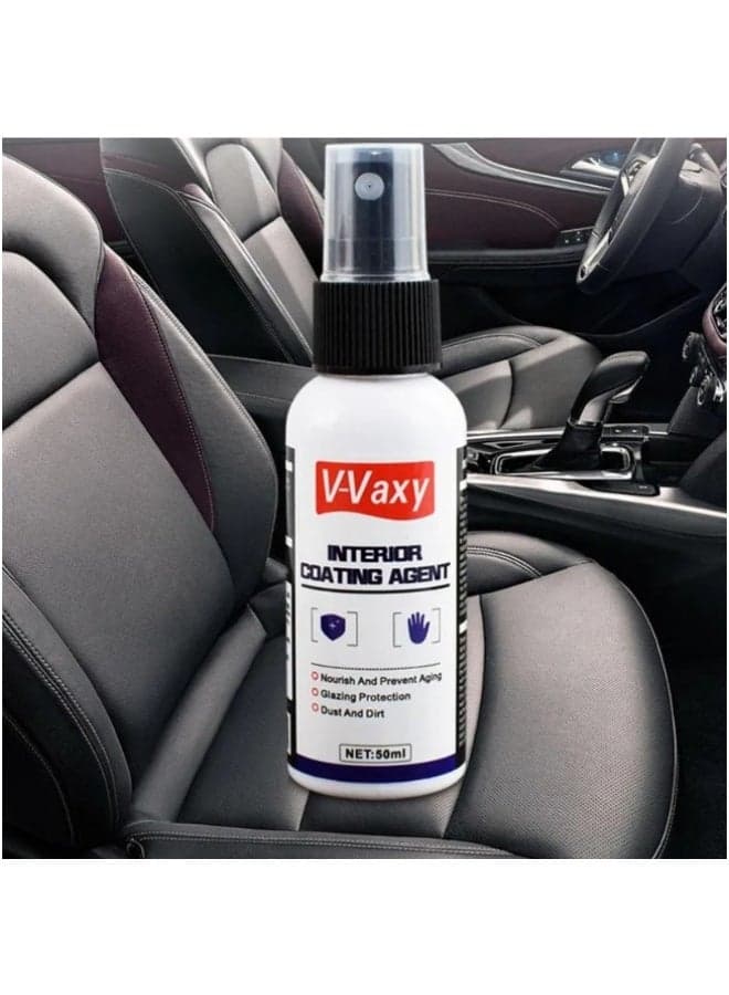 Plastic Parts Crystal Coating, Long-Lasting Restorer and Refresher Agent for Automotive Plastic Parts, Crystal Coating for Car Plastic Parts, Plastic Restorer for Car 50ML