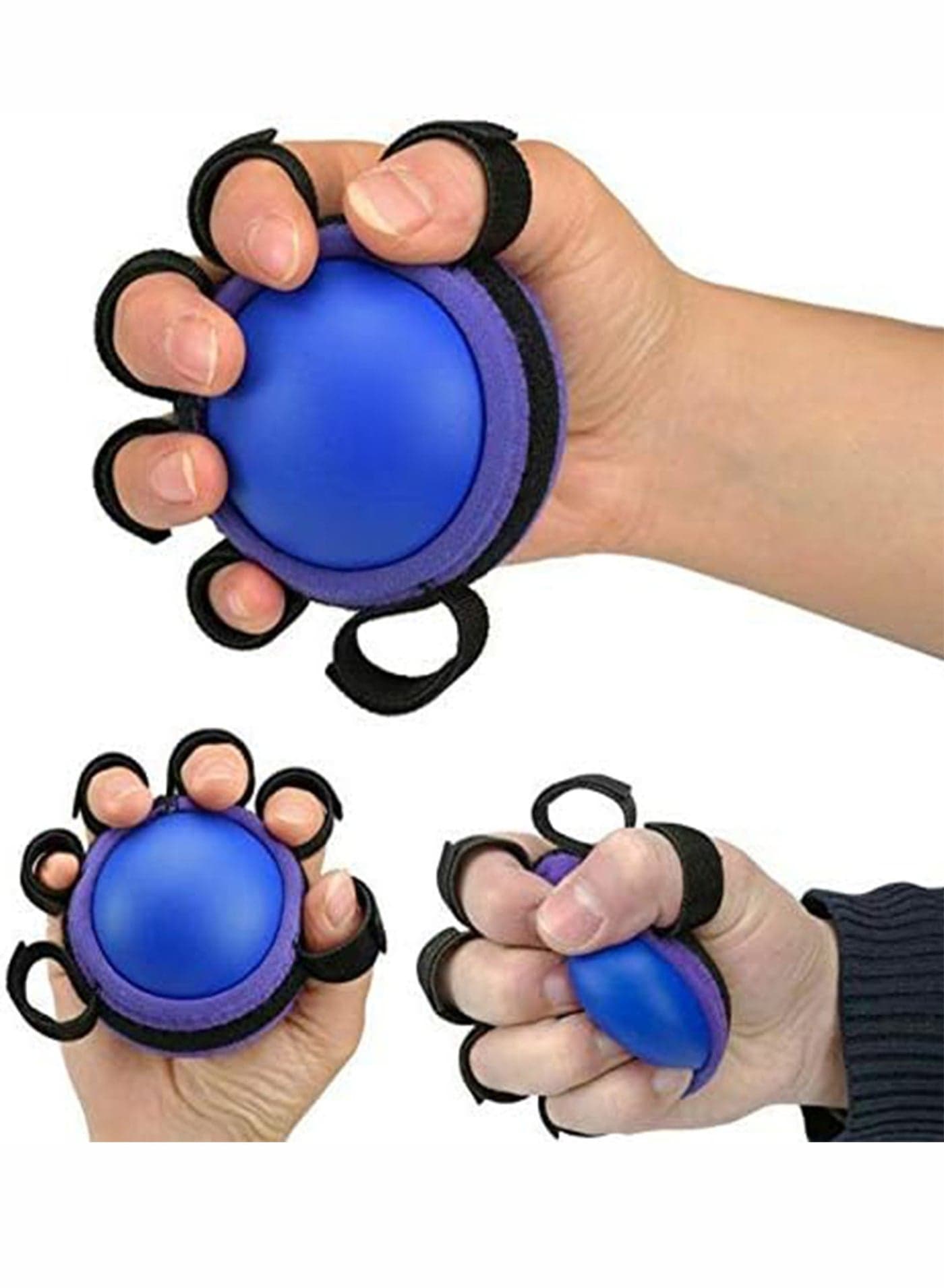 Fitness Sport Hand Gripper Ball Hand Exerciser Grip Strengthener Hand Therapy Squeeze Exercise Stress Ball Exerciser Strength Training Gym Finger Trainer 20 x 10 x 20cm