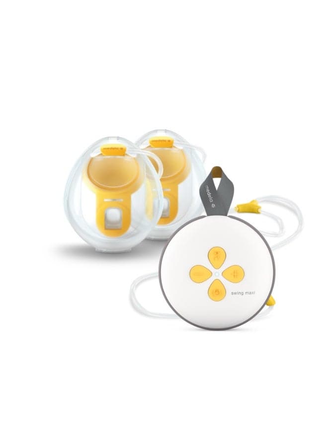 Medela Swing Maxi Hands-Free Double Electric Breast Pump, Easy and Intuitive Design for On-the-Go, Compatible with Medela Family App